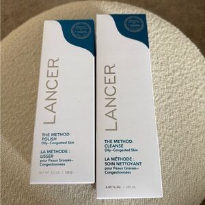 Lancer Skincare The Method Polish and Cleanse duo for Oily-Congested Skin